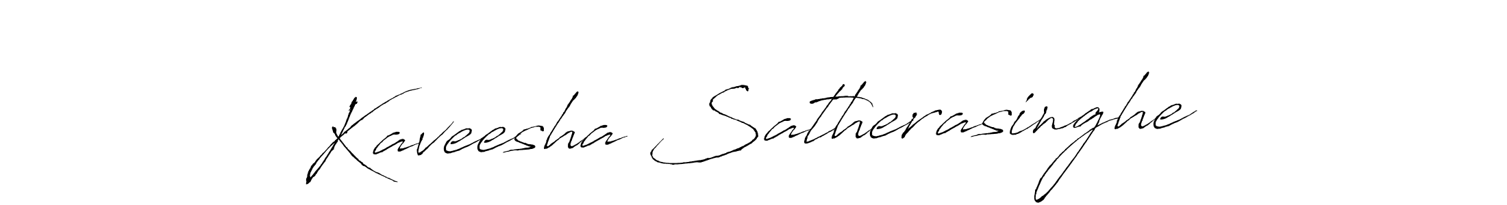 Create a beautiful signature design for name Kaveesha Satherasinghe. With this signature (Antro_Vectra) fonts, you can make a handwritten signature for free. Kaveesha Satherasinghe signature style 6 images and pictures png