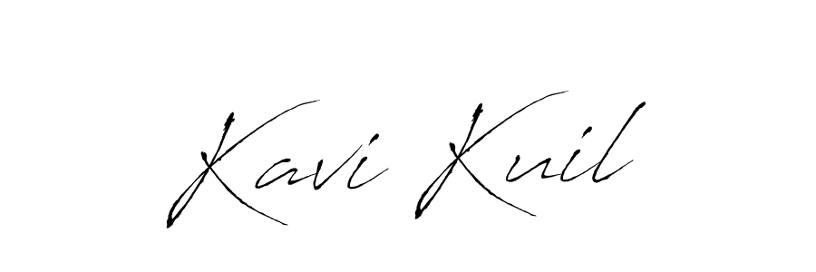 Antro_Vectra is a professional signature style that is perfect for those who want to add a touch of class to their signature. It is also a great choice for those who want to make their signature more unique. Get Kavi Kuil name to fancy signature for free. Kavi Kuil signature style 6 images and pictures png