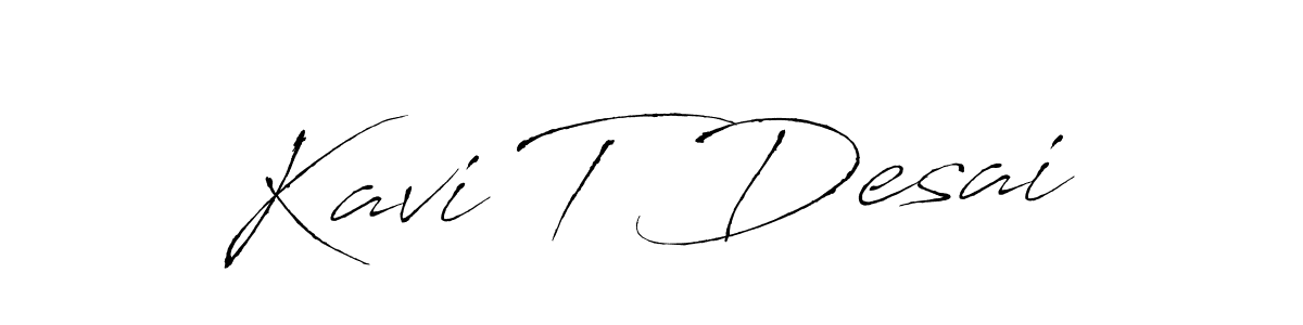 Also we have Kavi T Desai name is the best signature style. Create professional handwritten signature collection using Antro_Vectra autograph style. Kavi T Desai signature style 6 images and pictures png