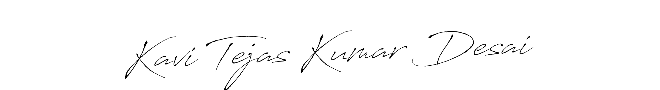 This is the best signature style for the Kavi Tejas Kumar Desai name. Also you like these signature font (Antro_Vectra). Mix name signature. Kavi Tejas Kumar Desai signature style 6 images and pictures png