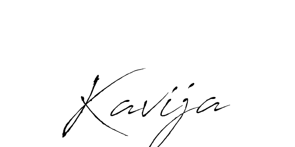 Make a beautiful signature design for name Kavija. With this signature (Antro_Vectra) style, you can create a handwritten signature for free. Kavija signature style 6 images and pictures png