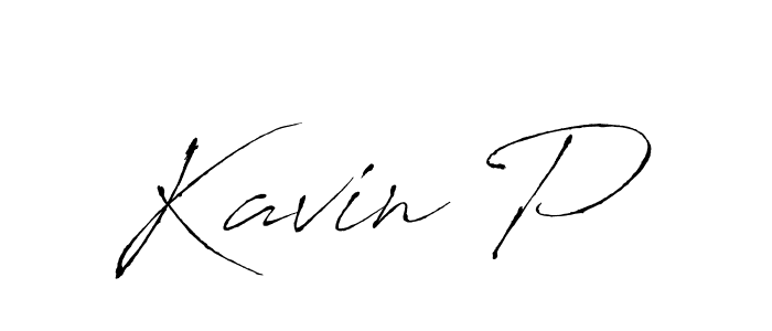 Design your own signature with our free online signature maker. With this signature software, you can create a handwritten (Antro_Vectra) signature for name Kavin P. Kavin P signature style 6 images and pictures png