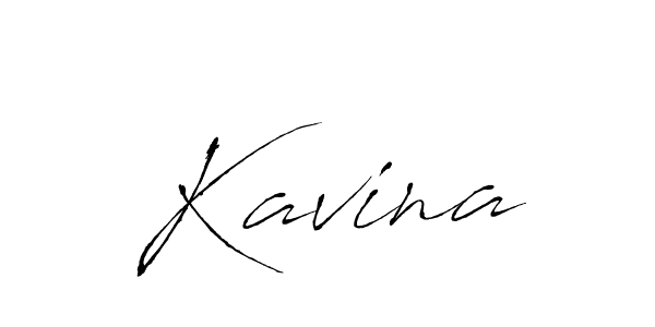 Design your own signature with our free online signature maker. With this signature software, you can create a handwritten (Antro_Vectra) signature for name Kavina. Kavina signature style 6 images and pictures png