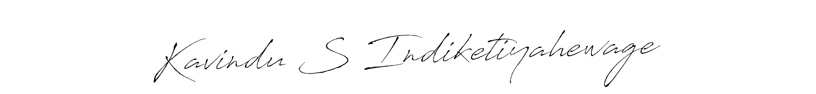 Make a beautiful signature design for name Kavindu S Indiketiyahewage. With this signature (Antro_Vectra) style, you can create a handwritten signature for free. Kavindu S Indiketiyahewage signature style 6 images and pictures png