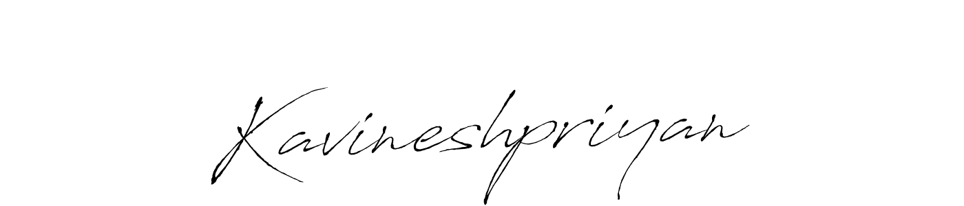 The best way (Antro_Vectra) to make a short signature is to pick only two or three words in your name. The name Kavineshpriyan include a total of six letters. For converting this name. Kavineshpriyan signature style 6 images and pictures png