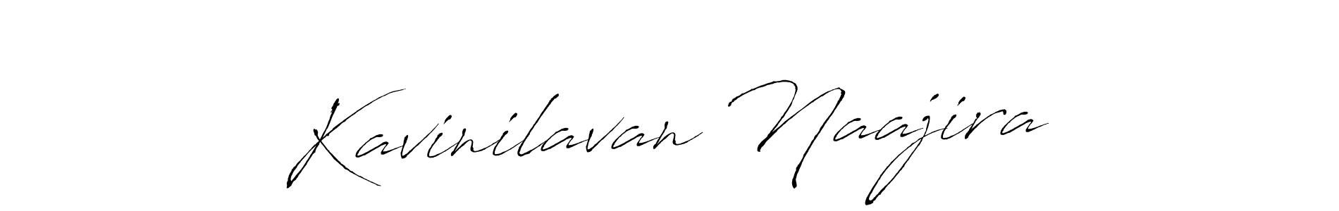 Kavinilavan Naajira stylish signature style. Best Handwritten Sign (Antro_Vectra) for my name. Handwritten Signature Collection Ideas for my name Kavinilavan Naajira. Kavinilavan Naajira signature style 6 images and pictures png