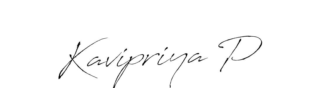 The best way (Antro_Vectra) to make a short signature is to pick only two or three words in your name. The name Kavipriya P include a total of six letters. For converting this name. Kavipriya P signature style 6 images and pictures png