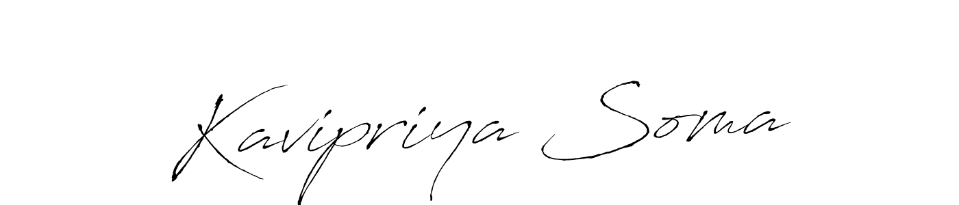 How to make Kavipriya Soma signature? Antro_Vectra is a professional autograph style. Create handwritten signature for Kavipriya Soma name. Kavipriya Soma signature style 6 images and pictures png