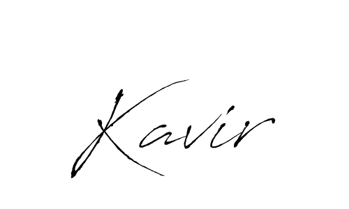 Design your own signature with our free online signature maker. With this signature software, you can create a handwritten (Antro_Vectra) signature for name Kavir. Kavir signature style 6 images and pictures png