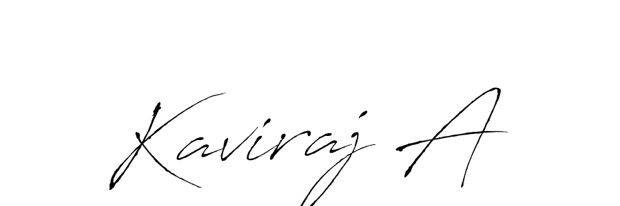 Design your own signature with our free online signature maker. With this signature software, you can create a handwritten (Antro_Vectra) signature for name Kaviraj A. Kaviraj A signature style 6 images and pictures png