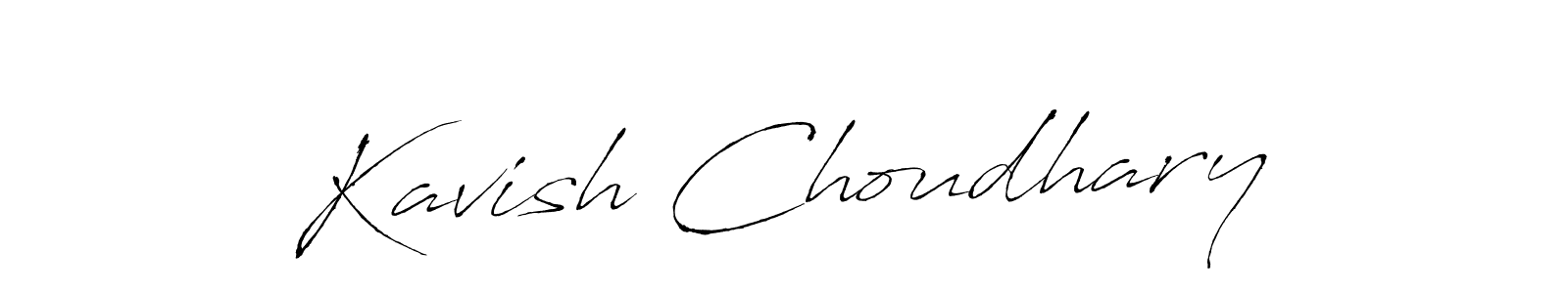 This is the best signature style for the Kavish Choudhary name. Also you like these signature font (Antro_Vectra). Mix name signature. Kavish Choudhary signature style 6 images and pictures png