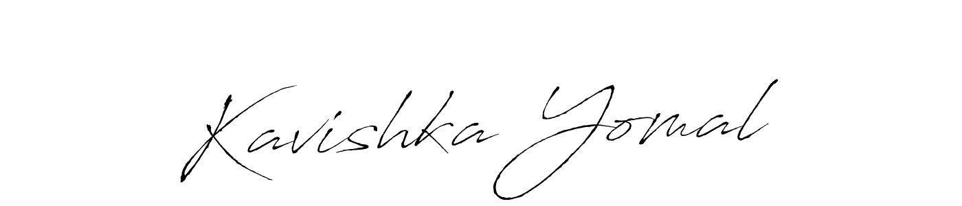 Make a beautiful signature design for name Kavishka Yomal. With this signature (Antro_Vectra) style, you can create a handwritten signature for free. Kavishka Yomal signature style 6 images and pictures png