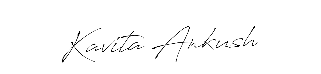 Kavita Ankush stylish signature style. Best Handwritten Sign (Antro_Vectra) for my name. Handwritten Signature Collection Ideas for my name Kavita Ankush. Kavita Ankush signature style 6 images and pictures png