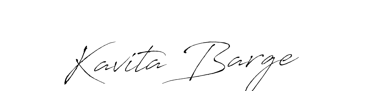 Make a beautiful signature design for name Kavita Barge. With this signature (Antro_Vectra) style, you can create a handwritten signature for free. Kavita Barge signature style 6 images and pictures png