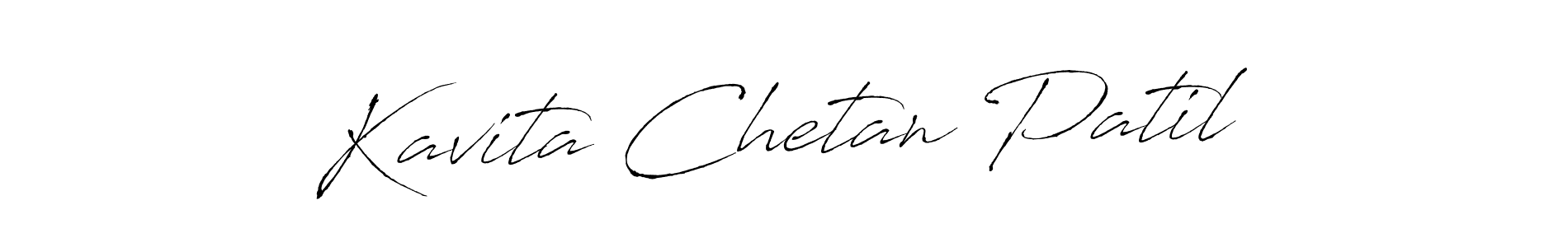 How to make Kavita Chetan Patil signature? Antro_Vectra is a professional autograph style. Create handwritten signature for Kavita Chetan Patil name. Kavita Chetan Patil signature style 6 images and pictures png