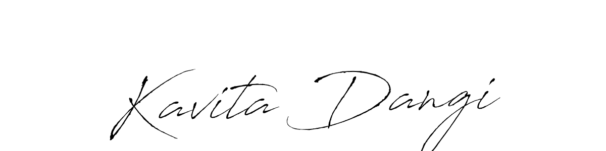 Make a beautiful signature design for name Kavita Dangi. Use this online signature maker to create a handwritten signature for free. Kavita Dangi signature style 6 images and pictures png