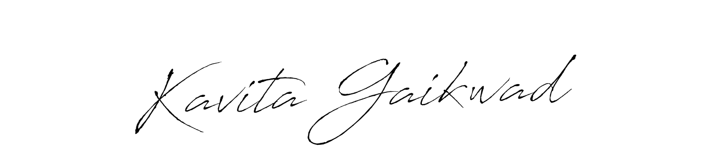 Design your own signature with our free online signature maker. With this signature software, you can create a handwritten (Antro_Vectra) signature for name Kavita Gaikwad. Kavita Gaikwad signature style 6 images and pictures png