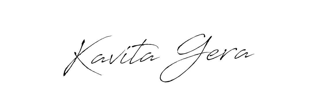 Create a beautiful signature design for name Kavita Gera. With this signature (Antro_Vectra) fonts, you can make a handwritten signature for free. Kavita Gera signature style 6 images and pictures png