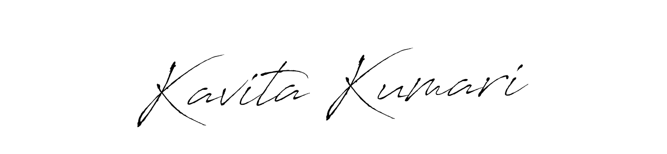 Make a beautiful signature design for name Kavita Kumari. With this signature (Antro_Vectra) style, you can create a handwritten signature for free. Kavita Kumari signature style 6 images and pictures png