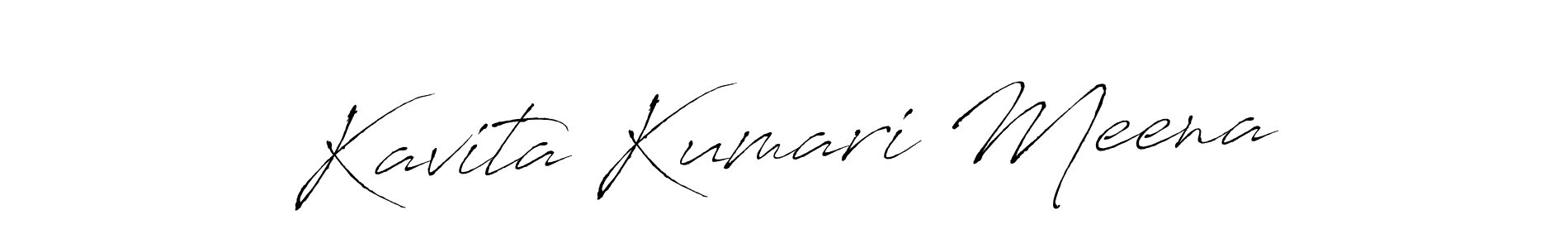 Create a beautiful signature design for name Kavita Kumari Meena. With this signature (Antro_Vectra) fonts, you can make a handwritten signature for free. Kavita Kumari Meena signature style 6 images and pictures png