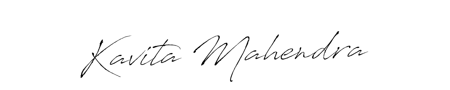 Similarly Antro_Vectra is the best handwritten signature design. Signature creator online .You can use it as an online autograph creator for name Kavita Mahendra. Kavita Mahendra signature style 6 images and pictures png