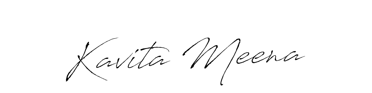 Design your own signature with our free online signature maker. With this signature software, you can create a handwritten (Antro_Vectra) signature for name Kavita Meena. Kavita Meena signature style 6 images and pictures png