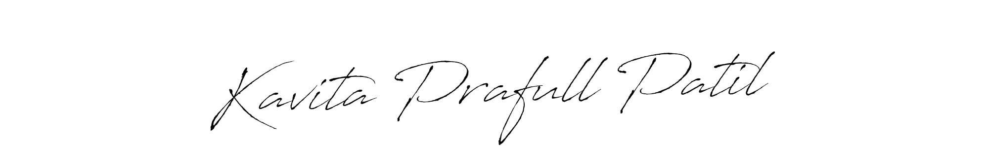 if you are searching for the best signature style for your name Kavita Prafull Patil. so please give up your signature search. here we have designed multiple signature styles  using Antro_Vectra. Kavita Prafull Patil signature style 6 images and pictures png