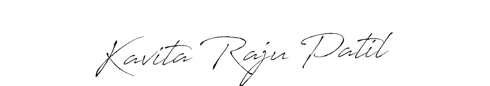 Make a beautiful signature design for name Kavita Raju Patil. With this signature (Antro_Vectra) style, you can create a handwritten signature for free. Kavita Raju Patil signature style 6 images and pictures png