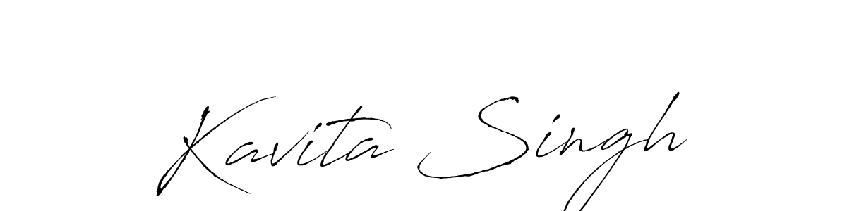 How to make Kavita Singh name signature. Use Antro_Vectra style for creating short signs online. This is the latest handwritten sign. Kavita Singh signature style 6 images and pictures png