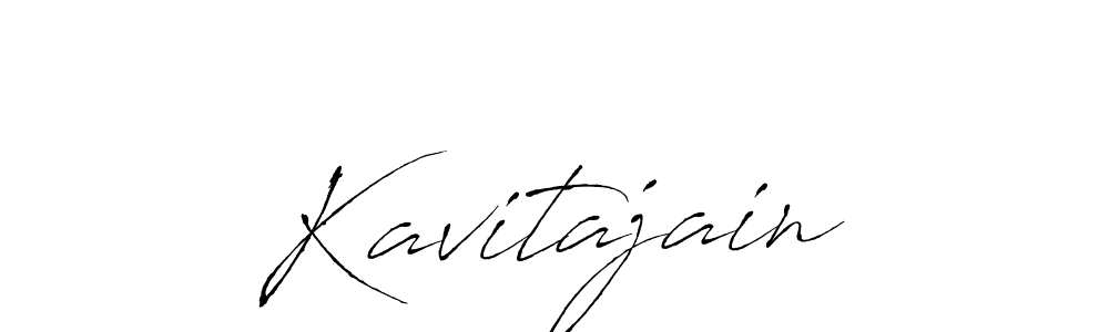 Use a signature maker to create a handwritten signature online. With this signature software, you can design (Antro_Vectra) your own signature for name Kavitajain. Kavitajain signature style 6 images and pictures png