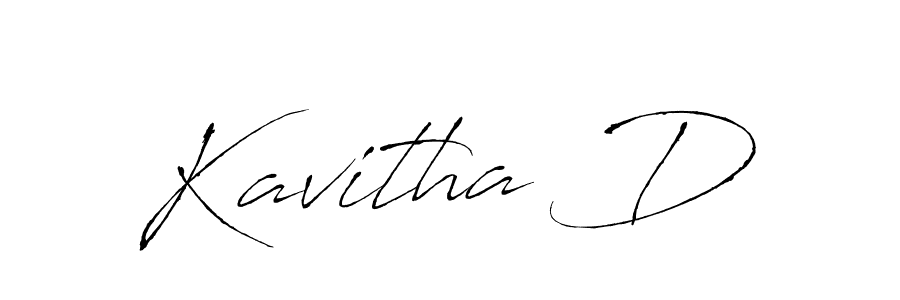 Similarly Antro_Vectra is the best handwritten signature design. Signature creator online .You can use it as an online autograph creator for name Kavitha D. Kavitha D signature style 6 images and pictures png