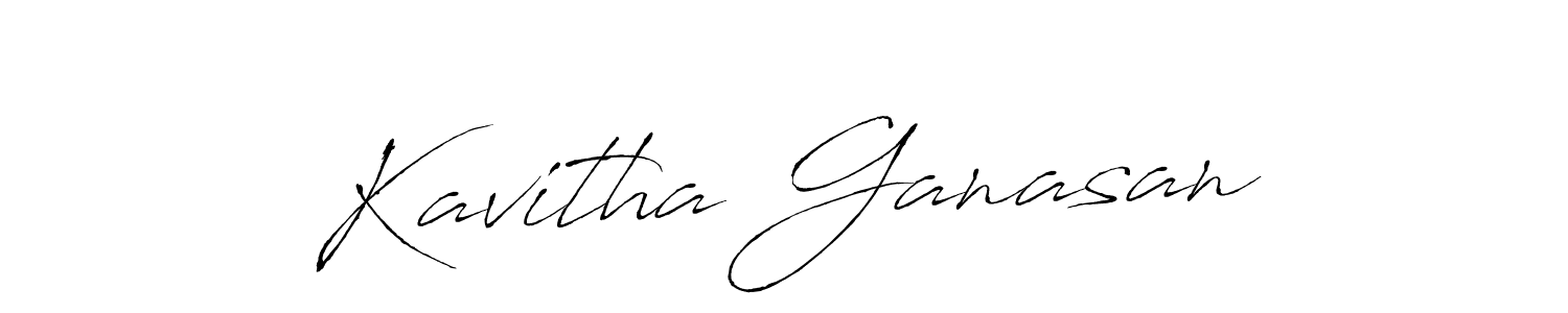 How to make Kavitha Ganasan signature? Antro_Vectra is a professional autograph style. Create handwritten signature for Kavitha Ganasan name. Kavitha Ganasan signature style 6 images and pictures png