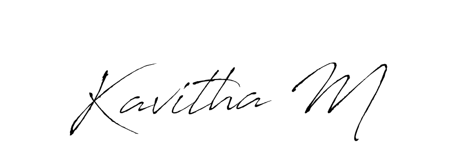 Antro_Vectra is a professional signature style that is perfect for those who want to add a touch of class to their signature. It is also a great choice for those who want to make their signature more unique. Get Kavitha M name to fancy signature for free. Kavitha M signature style 6 images and pictures png