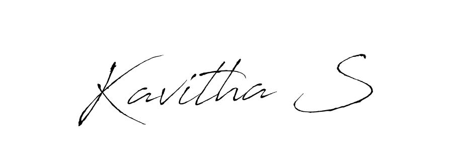 if you are searching for the best signature style for your name Kavitha S. so please give up your signature search. here we have designed multiple signature styles  using Antro_Vectra. Kavitha S signature style 6 images and pictures png