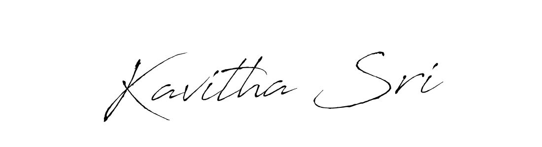 Design your own signature with our free online signature maker. With this signature software, you can create a handwritten (Antro_Vectra) signature for name Kavitha Sri. Kavitha Sri signature style 6 images and pictures png