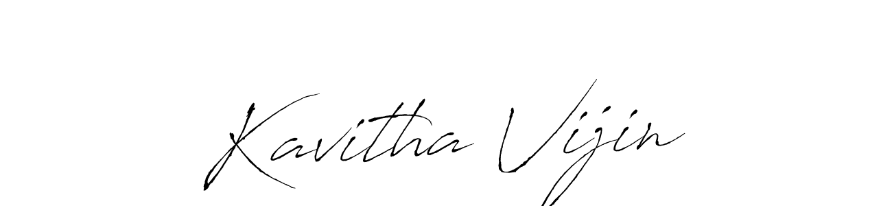 It looks lik you need a new signature style for name Kavitha Vijin. Design unique handwritten (Antro_Vectra) signature with our free signature maker in just a few clicks. Kavitha Vijin signature style 6 images and pictures png