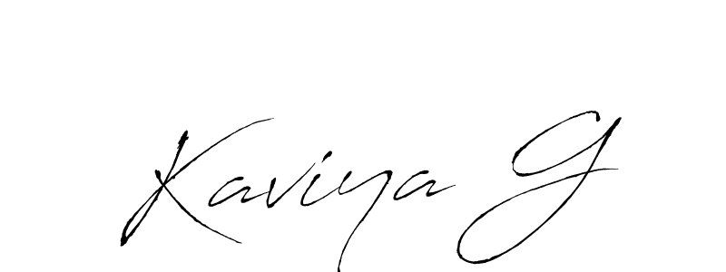 Use a signature maker to create a handwritten signature online. With this signature software, you can design (Antro_Vectra) your own signature for name Kaviya G. Kaviya G signature style 6 images and pictures png