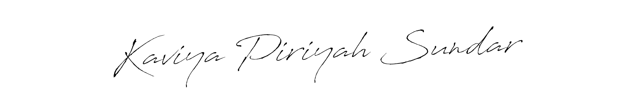 It looks lik you need a new signature style for name Kaviya Piriyah Sundar. Design unique handwritten (Antro_Vectra) signature with our free signature maker in just a few clicks. Kaviya Piriyah Sundar signature style 6 images and pictures png