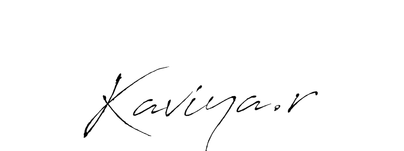 How to make Kaviya.r name signature. Use Antro_Vectra style for creating short signs online. This is the latest handwritten sign. Kaviya.r signature style 6 images and pictures png