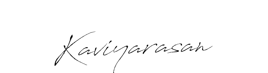 Design your own signature with our free online signature maker. With this signature software, you can create a handwritten (Antro_Vectra) signature for name Kaviyarasan. Kaviyarasan signature style 6 images and pictures png