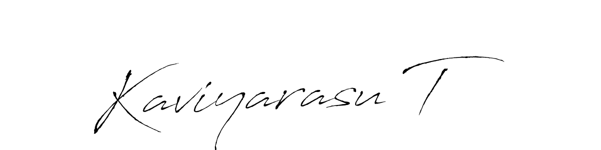 Make a beautiful signature design for name Kaviyarasu T. Use this online signature maker to create a handwritten signature for free. Kaviyarasu T signature style 6 images and pictures png