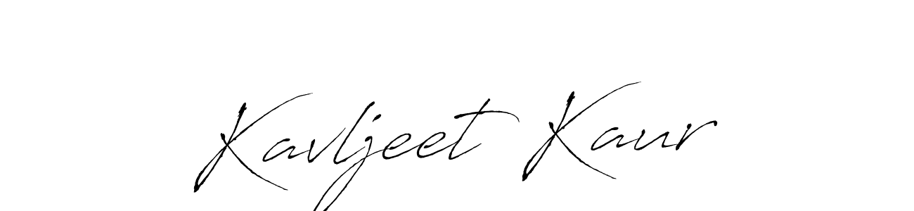 Make a beautiful signature design for name Kavljeet Kaur. With this signature (Antro_Vectra) style, you can create a handwritten signature for free. Kavljeet Kaur signature style 6 images and pictures png