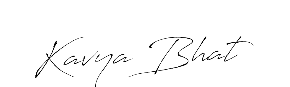 How to make Kavya Bhat signature? Antro_Vectra is a professional autograph style. Create handwritten signature for Kavya Bhat name. Kavya Bhat signature style 6 images and pictures png