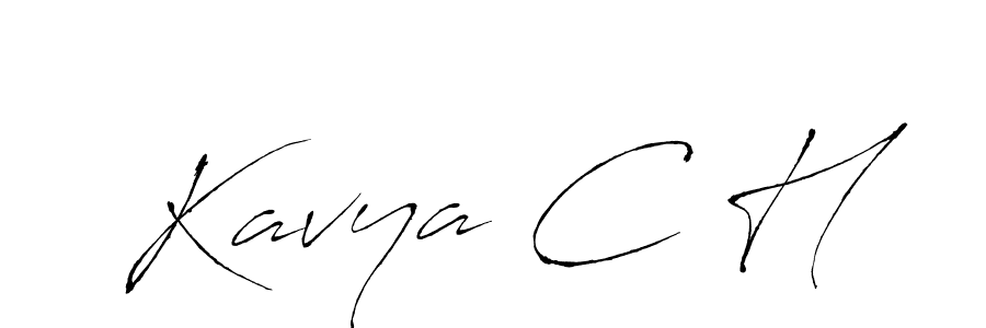 This is the best signature style for the Kavya C H name. Also you like these signature font (Antro_Vectra). Mix name signature. Kavya C H signature style 6 images and pictures png
