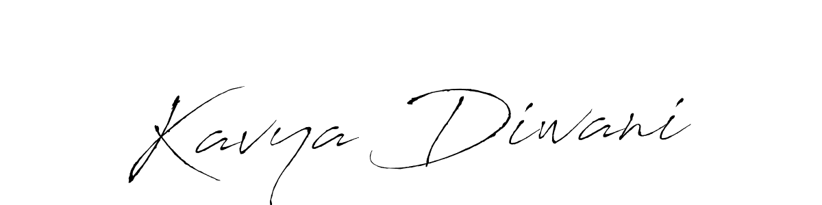 Create a beautiful signature design for name Kavya Diwani. With this signature (Antro_Vectra) fonts, you can make a handwritten signature for free. Kavya Diwani signature style 6 images and pictures png