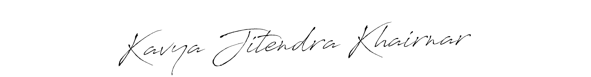 It looks lik you need a new signature style for name Kavya Jitendra Khairnar. Design unique handwritten (Antro_Vectra) signature with our free signature maker in just a few clicks. Kavya Jitendra Khairnar signature style 6 images and pictures png