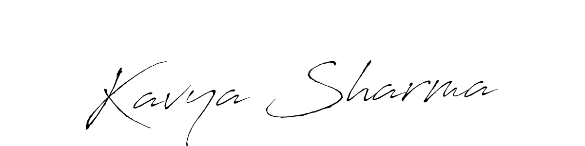 Create a beautiful signature design for name Kavya Sharma. With this signature (Antro_Vectra) fonts, you can make a handwritten signature for free. Kavya Sharma signature style 6 images and pictures png