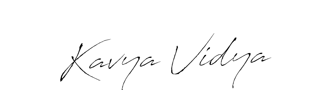 Similarly Antro_Vectra is the best handwritten signature design. Signature creator online .You can use it as an online autograph creator for name Kavya Vidya. Kavya Vidya signature style 6 images and pictures png