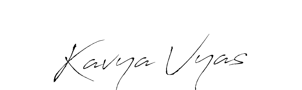 Kavya Vyas stylish signature style. Best Handwritten Sign (Antro_Vectra) for my name. Handwritten Signature Collection Ideas for my name Kavya Vyas. Kavya Vyas signature style 6 images and pictures png