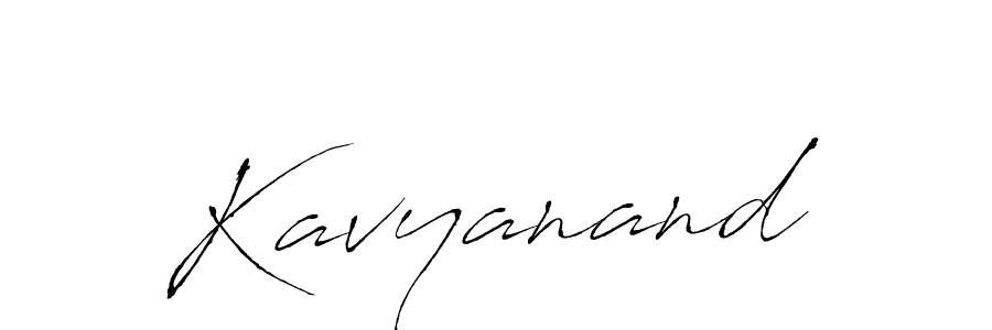 How to make Kavyanand name signature. Use Antro_Vectra style for creating short signs online. This is the latest handwritten sign. Kavyanand signature style 6 images and pictures png